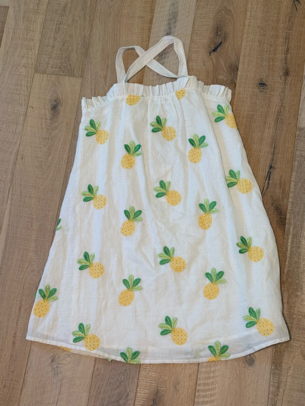 Janie and Jack White Pineapple Print Sundress